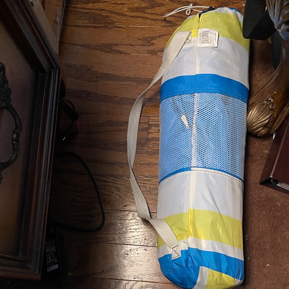 Portable and lite weight Blue and Yellow beach shade canopy with Carrying Case